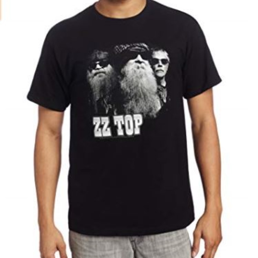 ZZ Top Black Photo T-Shirt